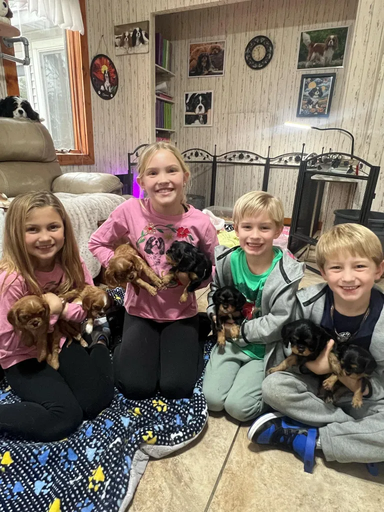 A West Michigan Cavalier and their family